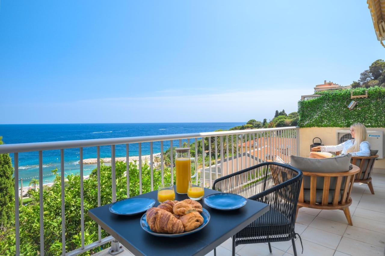 Proche Monaco, Vue Mer Et Acces A La Plage Saint-Antoine  Eksteriør bilde